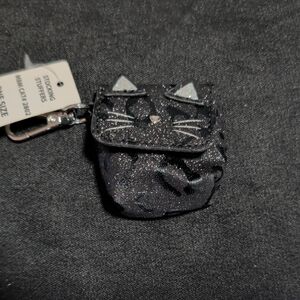 NWT Black Cat Coin Purse Keychain